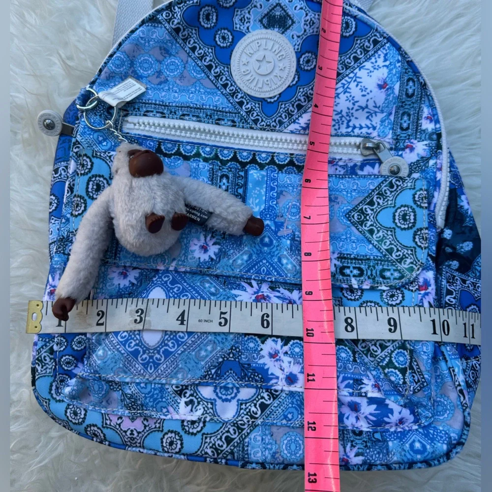 Kipling KI0307 Rose Small Backpack Travel Bag Polyester Pretty Patchwork 114